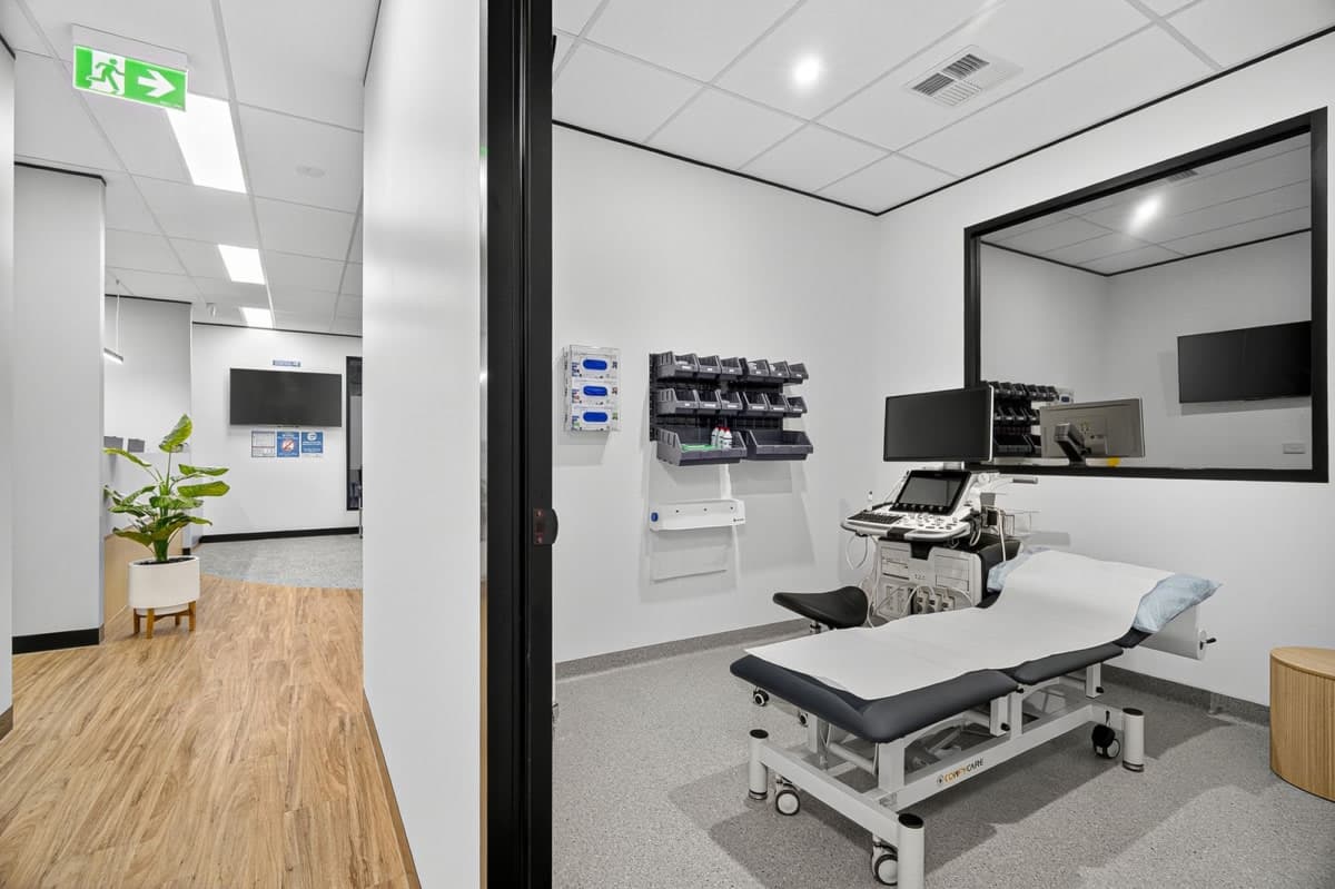 Raybloc warning strip doorset with illuminated safety lighting